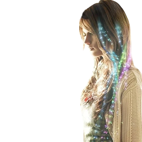 Accessoires de cheveux de papillon lumineux LED