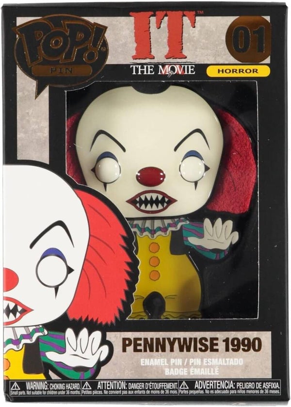 Pin's Funko POP! Horreur Pennywise Grand Pin's en émail [1990]