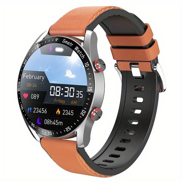 Montre Intelligente De Sport De Mode Avec Affichage De L'heure, Traqueur De Forme Physique BT Appel Smartwatch Pour Hommes Et Femmes, Compatible Avec Les Téléphones Android Et IOS