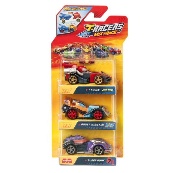 Coffret Magic Box de 3 véhicules T-RACERS 2.0