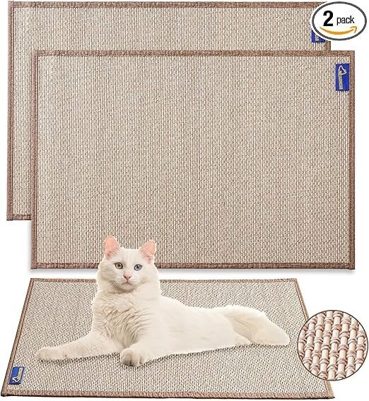 Mearrcgo Tapis Griffoir pour Chat [2 Pièces]