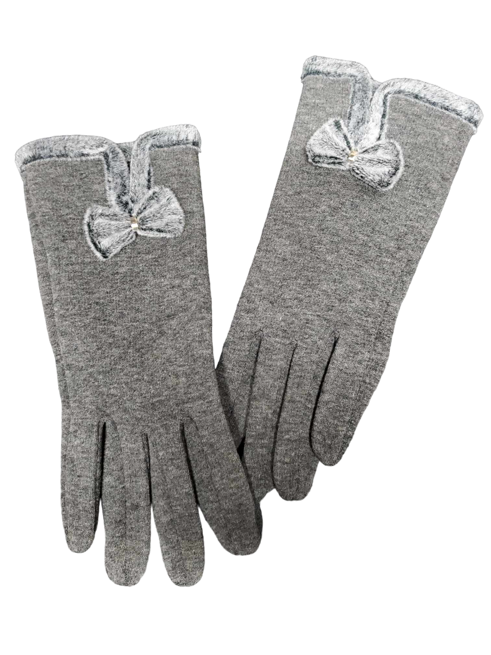 Gants Femme Molletonné Gris Taille Unique