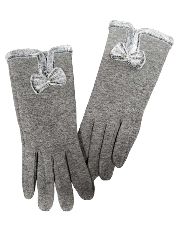 Gants Femme Molletonné Gris Taille Unique