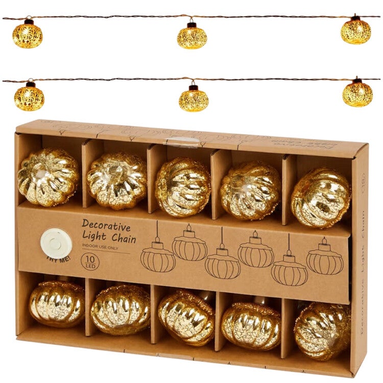 Guirlande décorative d’automne 10xLED 320cm Citrouilles