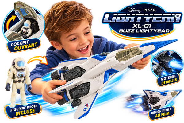 🚀 Disney Pixar Lightyear – Vaisseau spatial XL-01 Buzz Lightyear avec pilote
