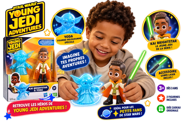 ⭐ Star Wars Young Jedi Adventures – Coffret Kai Brightstar et Yoda