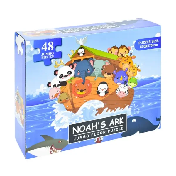Puzzle géant de sol L'Arche de Noé Store2508, 48 pièces. Dimensions : 87 x 57 cm