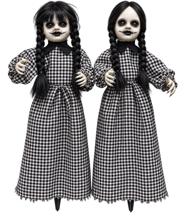 Duo de poupées maléfiques Halloween – C’PARTY – 25 x 50 cm