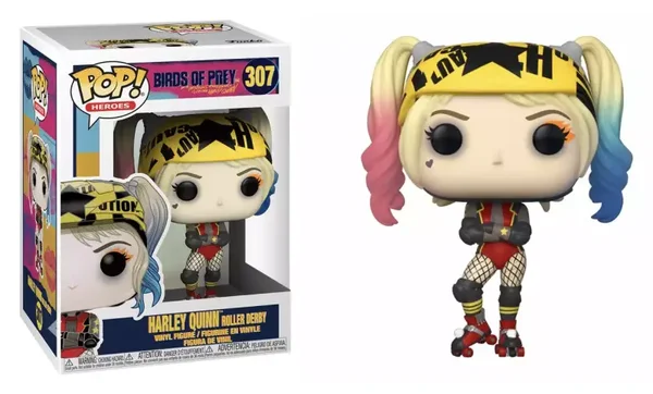 Les Anges De La Nuit Pop! Heroes Vinyl Figurine Harley Quinn (roller Derby) 9 Cm