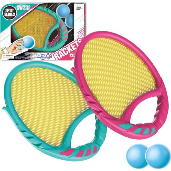 Jeu d'arcade WOOPIE CATCH BALL 2 cannes + 2 balles