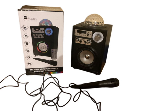 Enceinte nomade lumineuse bluetooth® karaoké