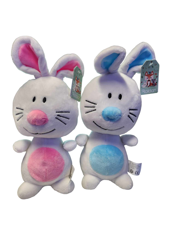 Peluches Lapins Bleu ou Rose 30 CM
