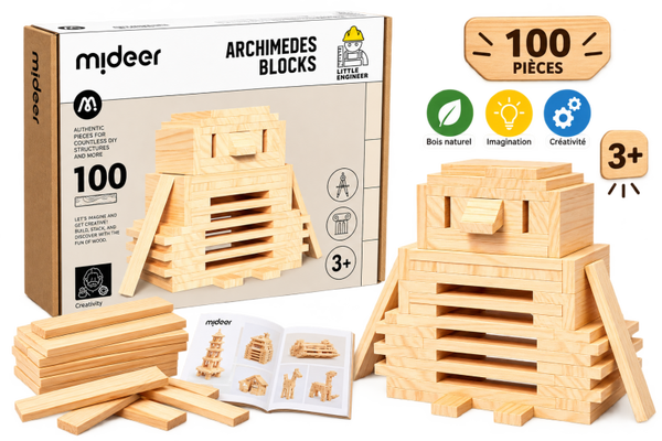 Jeu de construction en bois – Crée, imagine et construis !