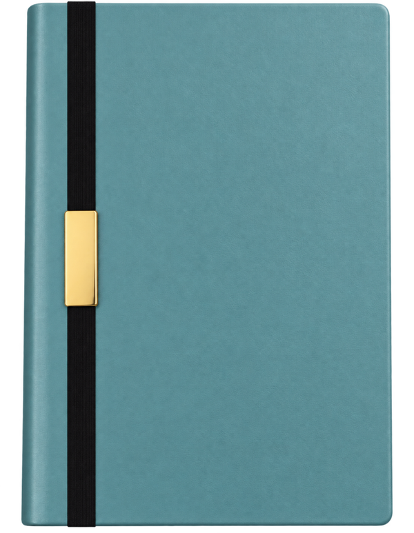 Carnet Premium Bleu Pétrole avec Fermoir Doré