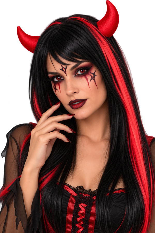 😈 Perruque Diablesse Halloween – C’PARTY