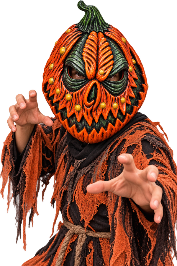 🎃 Masque intégral citrouille d’Halloween