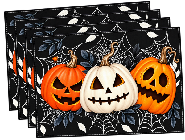 🎃 Lot de 4 Sets de Table Halloween – 30 × 45 cm