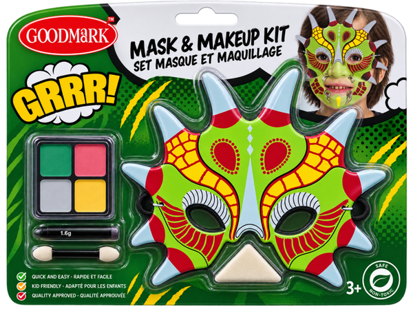 Maquillage + masque de dinosaure 🦖