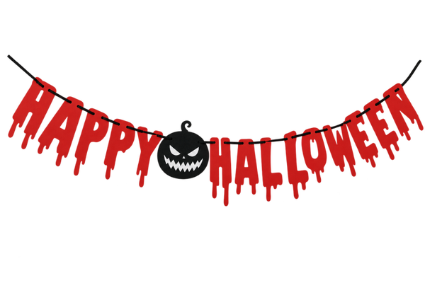 🩸 Guirlande Halloween « Happy Halloween » – 2,5 m