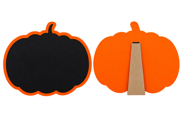 🎃 Ardoise Menu Halloween en forme de citrouille