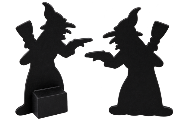 Déco de table forme sorcière – Lot de 2