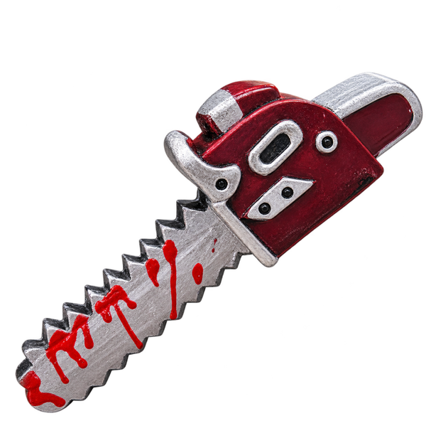 Mini Tronçonneuse Halloween – Marque-Place Original pour Table de Fête