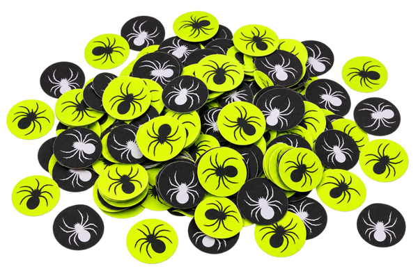 Confettis Déco en Papier Halloween – 300+ Pièces Araignées Phosphorescentes