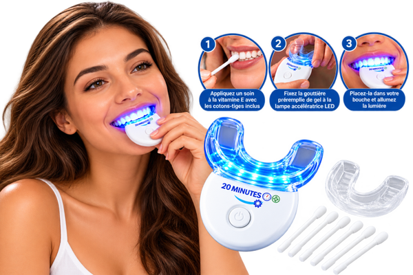 😁 20 MINUTE+ – Kit de blanchiment dentaire LED
