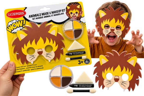 🦁 Kit Masque & Maquillage Animal – Lion