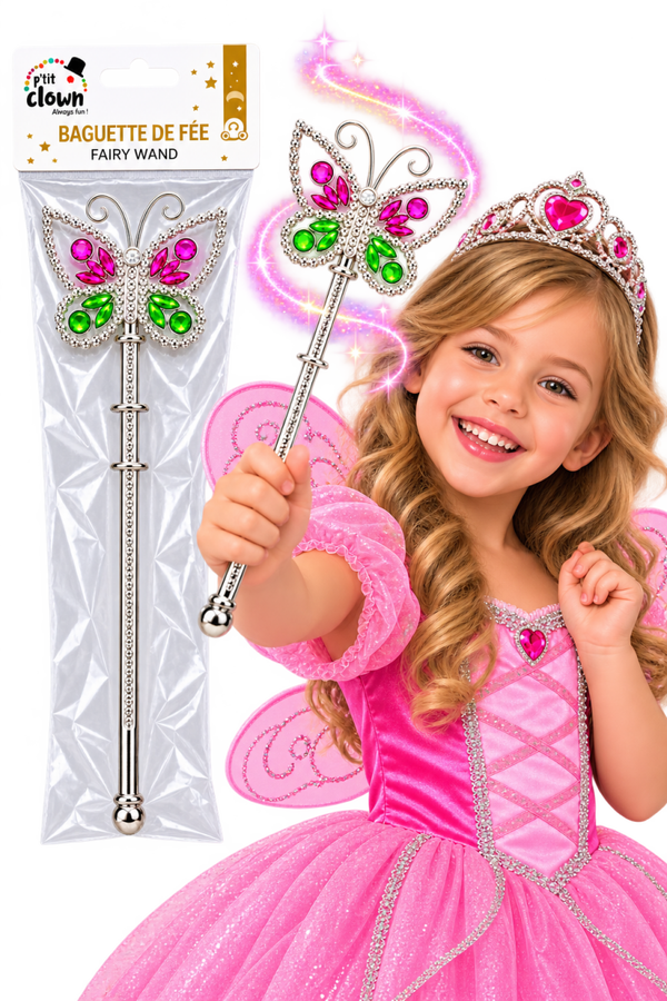 🦋 Baguette de Fée Papillon – P’tit Clown