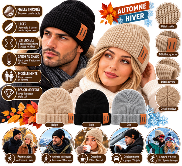 Bonnet Tricoté Mixte Homme & Femme
