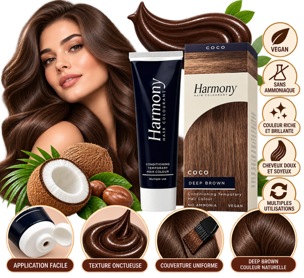 🍫 Harmony Coco Deep Brown – Coloration Capillaire Temporaire