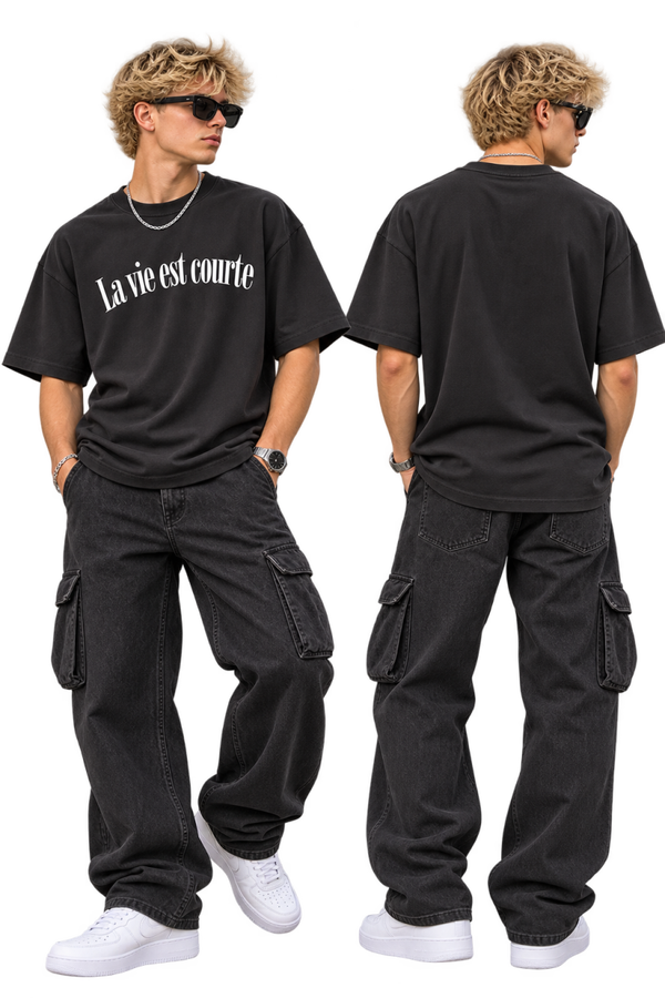 🖤 Tee-Shirt IKAO « La Vie est Courte » — Taille L
