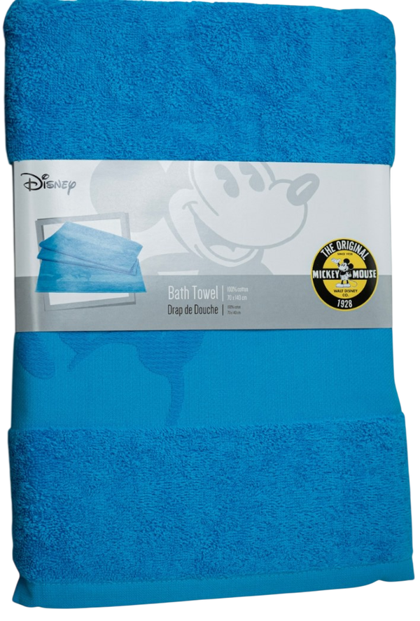 Drap de bain Mickey Mouse 70x 140 cm -Bleu