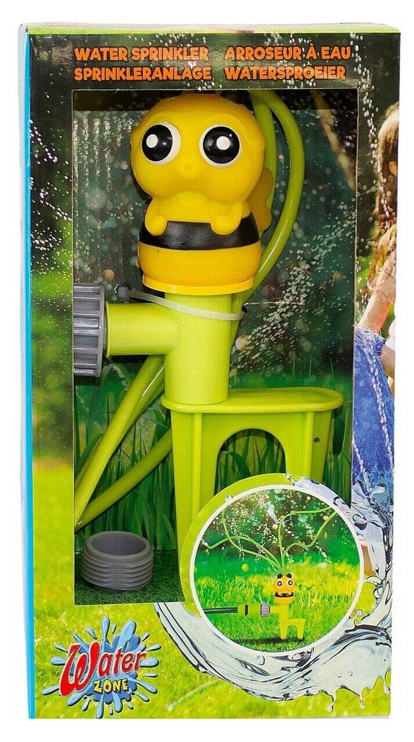 Arroseur de jardin jouet abeille 24,5 cm pour enfants, pour tuyau d'arrosage