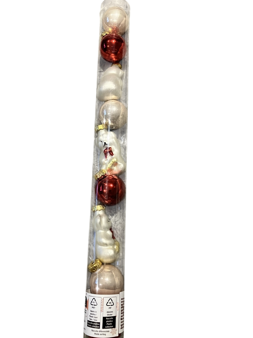 Lot de 9 boules de Noël en verre de 3,2 cm - à associer avec un ours en peluche