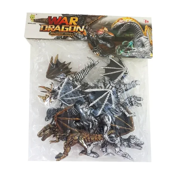 4 Figurines de Dragons de Guerre