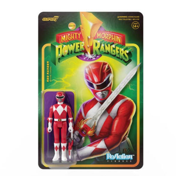 Power Rangers ReAction Red Ranger Action Figure [Mighty Morphin']