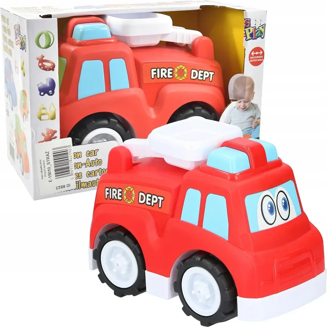 Voiture jouet de dessin animé Let's Play