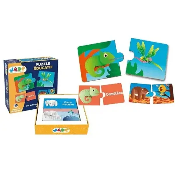 Puzzle éducatif Les Animaux – Marque JADE