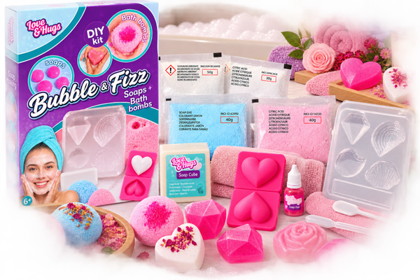 🛁 Kit DIY Bubble & Fizz – Fabrication de Savons & Bombes de Bain