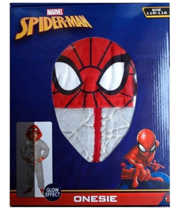 🕷️ Combinaison Pyjama Enfant Spider-Man Marvel – Effet Toile d’Araignée