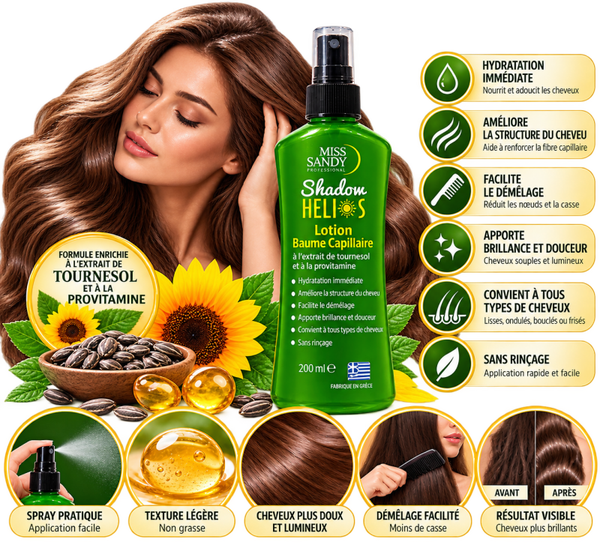 🌻 Shadow HELIOS – Lotion Baume Capillaire 200 ml