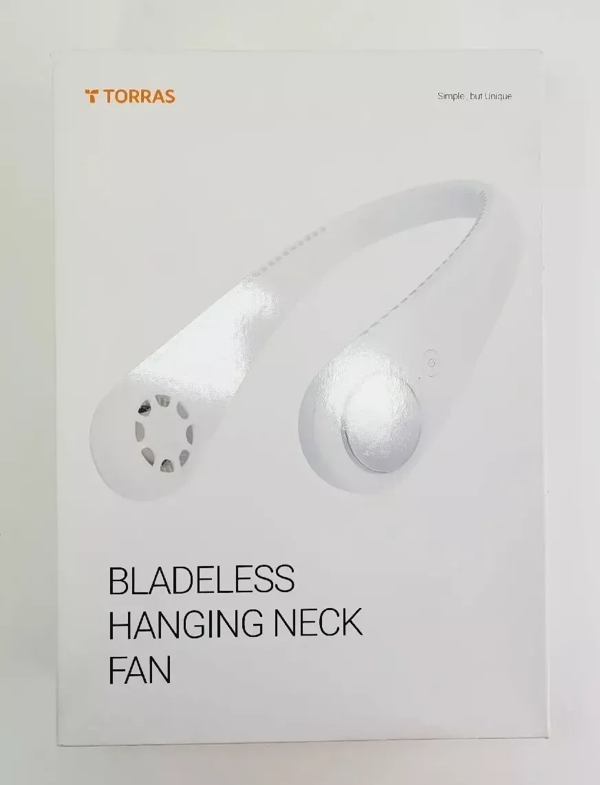 TORRAS sans lame Collier Fan 360 ° Refroidissement Suspendu Cou Ventilateur rapide