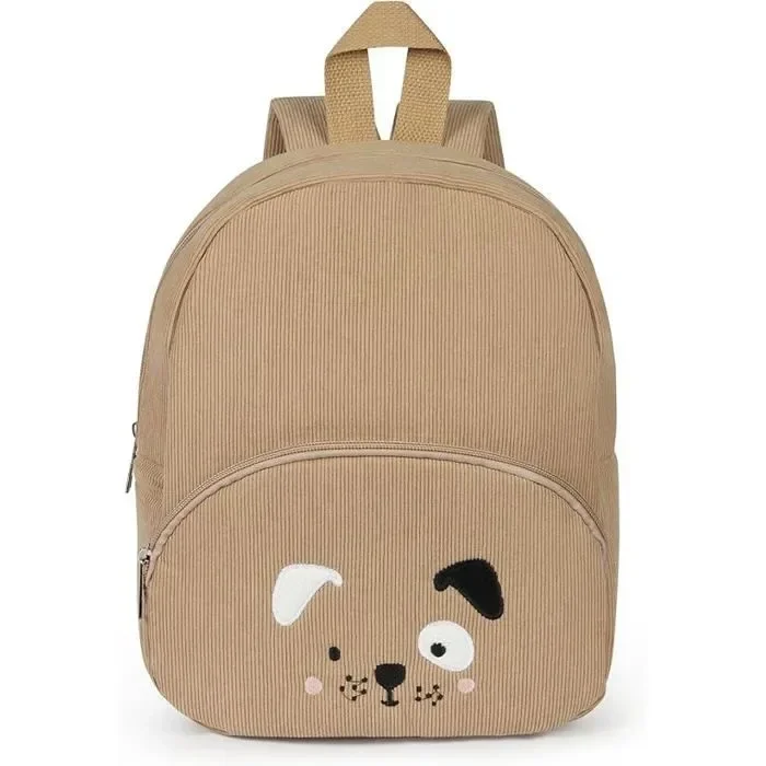 Sac a dos en velours pour enfants motif chien