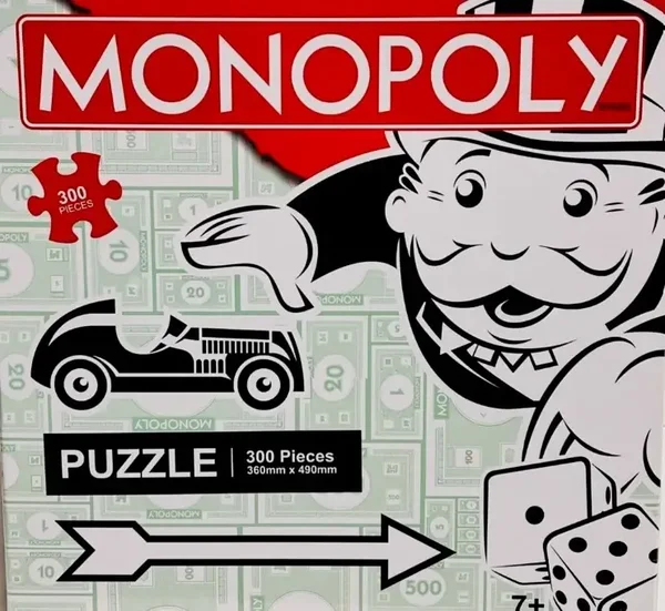 Puzzle Monopoly 300 pièces Hasbro Officiel