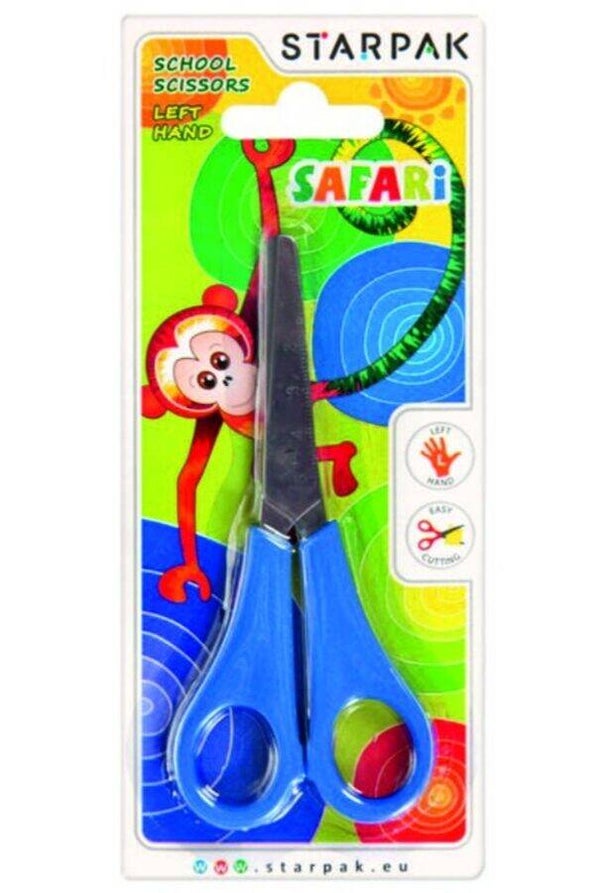 Ciseaux scolaires Starpak Safari pour gauchers, 13 cm