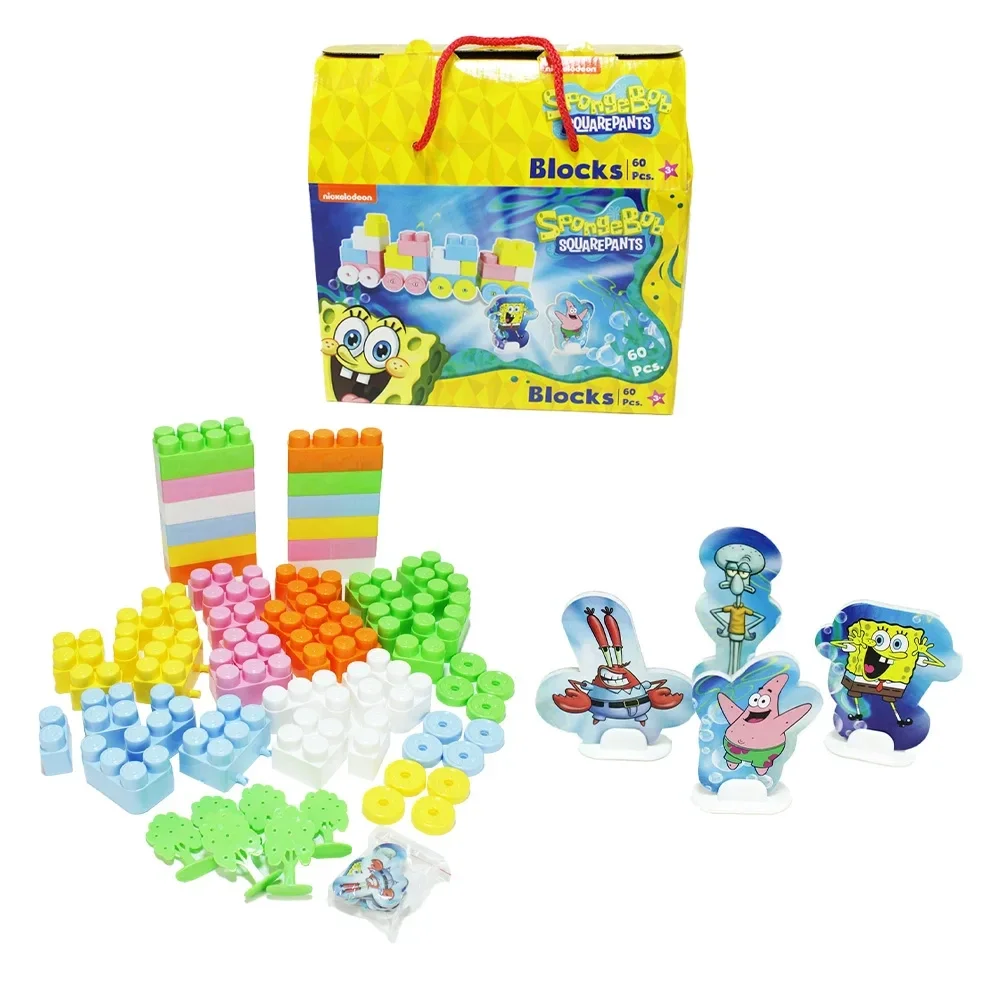 Jonotoys Bob l'éponge 60 blocs de construction