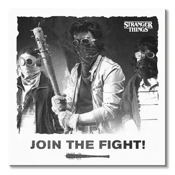 Stranger Things : Rejoignez le combat - impression sur toile
