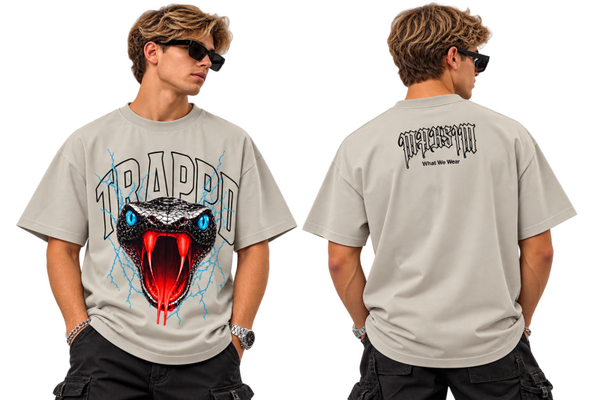 🐍 Tee-Shirt Trappy Cobra Grey — Taille XL
